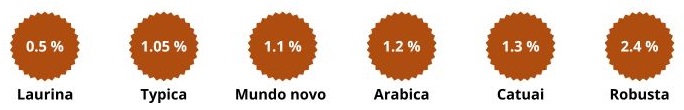 Vendita specialty coffee Genova. Percentuali di caffeina nel caffè